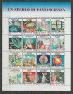 SAN MARINO - 1998 - LITTERATURE SCIENCE FICTION - FEUILLET YVERT N°1579/1594 ** MNH - Hojas Bloque