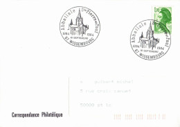 N°1710 V -cachet Abbatiale Sts Pierre Et Paul -Wissembourg- - Tijdelijke Stempels