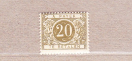 1895 Nr TX6* Met Scharnier.Cijfer Op Gekleurde Achtergrond. - Stamps