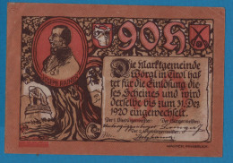 AUSTRIA Wörgl Tirol Marktgemeinde 90 HELLER No Date-31/12/1920 5. AUFLAGE NOTGELD Catalog # FS 1252 - Austria