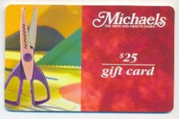 Michaels, U.S.A., Carte Cadeau Pour Collection, Sans Valeur, # Michaels-6 - Cartes De Fidélité Et Cadeau