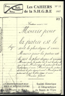 Les Cahiers De La S.H.G.B.E. - N° 18 -   La Fontaine Du Houx- Un Instituteur - Normandie