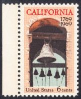 !a! USA Sc# 1373 MNH SINGLE W/ Left Margin - California Settlement - Ongebruikt