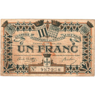 France, Rennes Et Saint-Malo, 1 Franc, 1915, Chambre De Commerce, TTB - Cámara De Comercio