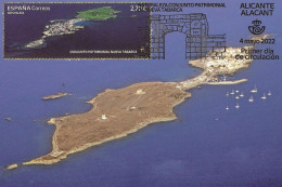 Spain 2022 - Conjunto Patrimonial De Nueva Tabarca, Alicante Carte Maximum - Maximumkarten