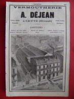 PUB 1884 - Vermoutherie A Déjean 34 Cette, Liqueur Galaud & Ducros 34 Cette - Publicités