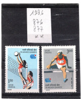 INDE 1986 YT N° 876-77 Neufs** - Unused Stamps