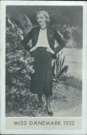 Bh24 Figurina Card Cpsm STAR Donne Piu' Belle Miss Danemark Danimarca 1932 - Other & Unclassified