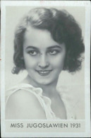 Bh96 Figurina Card Cpsm STAR Donne Piu' Belle Miss Jugoslavia Jugoslawien 1931 - Other & Unclassified
