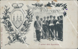 Az559 Cartolina Repubblica Di San Marino I Militari Della Repubblica - San Marino