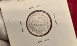 Francia France ½ Medio Franc 1808 A París Km 680 Plata - Otros & Sin Clasificación