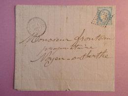 DK 20 FRANCE BELLE  LETTRE   1873 PETIT BUREAU  ST DENIS  D OBOUFS ? A  NOYEN +CACHET PERLé++  AFF. INTERESSANT +++ + - 1849-1876: Periodo Classico