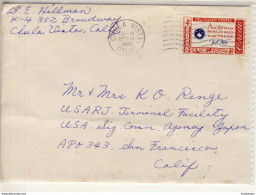 Used Stamp On Cover, Sc # 1081 , 1960 - Lettres & Documents