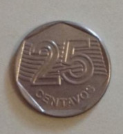 Brasilia, Year 1994, Used, 25 Centavos - Brésil