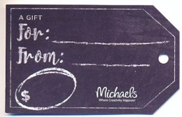 Michaels, U.S.A., Gift Card For Collection, No Value, # Michaels-52    DIE CUT - Gift Cards