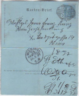 AUSTRIA. 1897/Wien - CityPost, Internal PS Letter-card/grill-postMark. - Letter-Cards