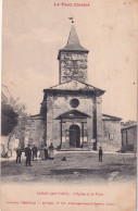 ALBAN  (Tarn) L'eglise Et La Place - Alban