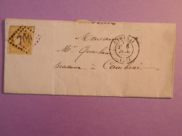 DK 20 FRANCE BELLE  LETTRE  1871 PETIT BUREAU  CAMBRAI   +CERES BORDEAUX N° 43  +  AFF. INTERESSANT +++ + - 1849-1876: Klassik