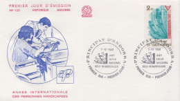 Andorra Stamp On FDC - Handicaps