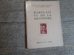 Brochure Rabelais Vu De La Devinière Association Des Amis De Rabelais 1952 Touraine Chinon - Centre - Val De Loire