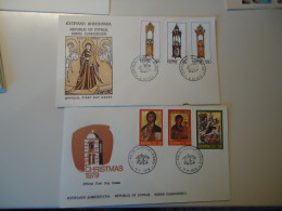 CYPRUS   2   FDC   1979 CHRISTMAS AND 1978 - Briefe U. Dokumente