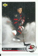 HOCKEY ON ICE - BRAD SHAW,  PLAYER OF CANADA'S TEAM - Other & Unclassified