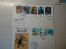 CYPRUS 2  FDC   AFRODITE  1979  MAKARIOS 1978 - Lettres & Documents