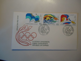 CYPRUS  FDC  1980 OLYMPIC GAMES MOSCOW 1980 - Cartas