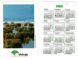 Calendario De Bolsillo Unicaja Laguna Fuente De Piedra, Málaga 1993 - Otros & Sin Clasificación