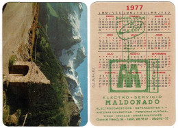 Calendario De Bolsillo. Electro-Servicio Maldonado, Madrid 1977 - Altri & Non Classificati