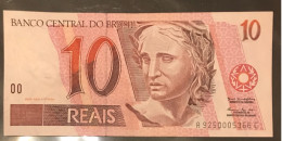 BRASILE BRASIL 10 REALS UNCIRCULATED - Brazilië