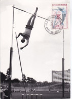 ATHLETISME Exposition Philatélique CLERMONT FERRAND 1971 Avec Son Beau TIMBRE - Atletiek