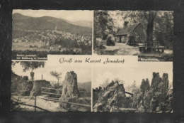 1013) Alte Ak Cartolina Germania DDR Gruss Aus Kurort Jonsdorf Multiview Saluti Dalla Stazione Climatica 1958 - Jonsdorf