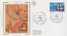 Andorra Stamp On Silk FDC - FDC