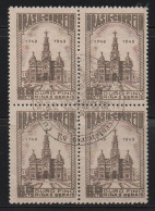 Brazil 1949 First Day Cancel On Block Of 4 - Ongebruikt