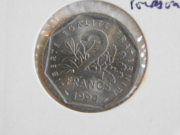 France 2 Francs 1994 Poisson SEMEUSE, NICKEL (847) - 2 Francs