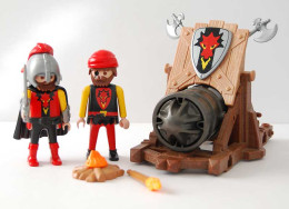 Playmobil Caballeros Del Dragón Con Cañón Incompleto Ref. 3320 - Playmobil