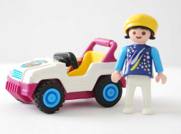 Playmobil Niña En Coche Incompleto Ref 3067 - Playmobil