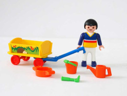 Playmobil Niño Con Carro Y Juguetes - Playmobil