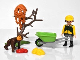 Playmobil Operario De Zoo Con Chimpancé - Playmobil