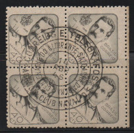 Brazil 1946 First Day Cancel On Block Of 4 - Ungebraucht