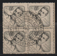 Brazil 1946 First Day Cancel On Block Of 4 - Nuovi