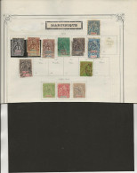 MARTINIQUE -RESTE DE COLLECTION  DES ANNEES 1892 -TOUS ETAT-COTE+ De 60  € - Usados