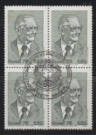 Brazil 1978 First Day Cancel On Block Of 4 - Neufs