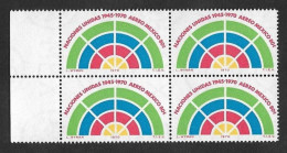 SE)1970 MEXICO, 25TH ANNIVERSARY OF THE UNITED NATIONS MEXICO 80C SCTC376, B/4 MNH - Mexico