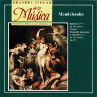 Grandes Épocas De La Música. Mendelssohn - Sinfonía No. 9 Suiza. Concierto Piano Y Orquesta No. 1. CD - Klassik