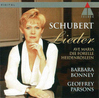 Schubert, Barbara Bonney, Geoffrey Parsons - Lieder. CD - Classique