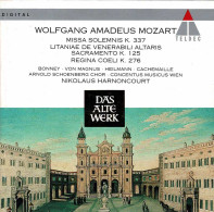 Wolfgang Amadeus Mozart - Missa Solemnis K. 337, Litaniae De Venerabili Altaris Sacramento K. 125, Regina Coeli K. 276. - Klassiekers