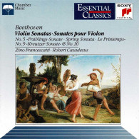 Beethoven, Zino Francescatti, Robert Casadesus - Violin Sonatas No. 5 Spring. No. 9 Kreutzer. No. 10. CD - Clásica