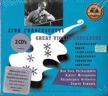 Zino Francescatti - Great Violin Concertos. 2 X CD - Classique